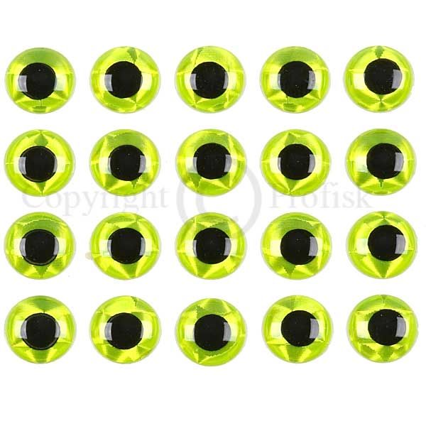 Soft Molded 3D eyes M 4mm Yellow
