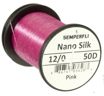 Semperfli Nano Silk Tying Thread 50D 12/0 Pink