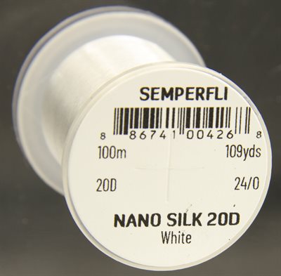Semperfli Nano Silk Tying Thread 20D 24/0 White