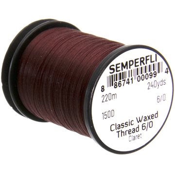 Semperfli Waxed Thread 6/0 Claret