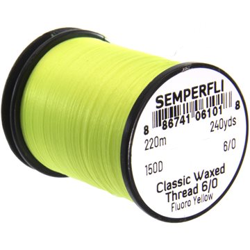Semperfli Waxed Thread 6/0 Fluoro Yellow