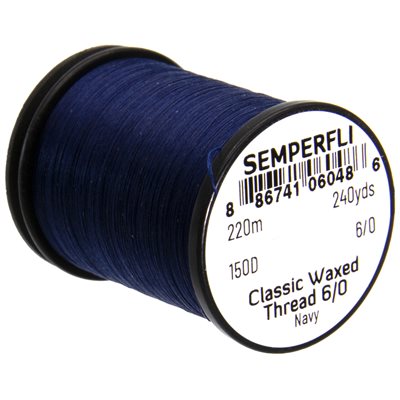 Semperfli Waxed Thread 6/0 Navy
