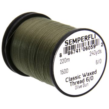 Semperfli Waxed Thread 6/0 Olive Dun