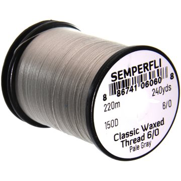 Semperfli Waxed Thread 6/0 Pale Grey