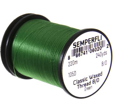 Semperfli Waxed Thread 8/0 Green