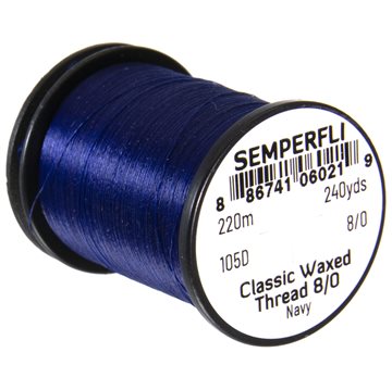 Semperfli Waxed Thread 8/0 Navy
