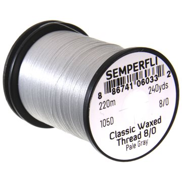 Semperfli Waxed Thread 8/0 Pale Grey