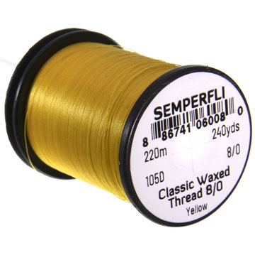 Semperfli Waxed Thread 8/0 Yellow