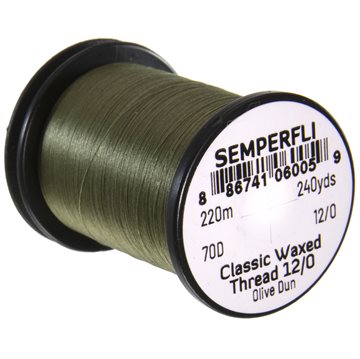 Semperfli Waxed Thread 12/0 Olive Dun 