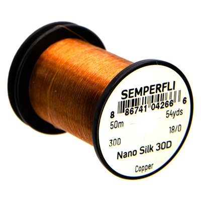 Semper Fli Nano Silk Tying Thread 30D 18/0 Copper