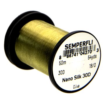 Semperfli Nano Silk Tying Thread 30D 18/0 Olive