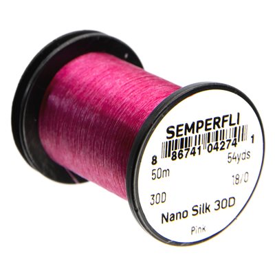 Semperfli Nano Silk Tying Thread 30D 18/0 Pink