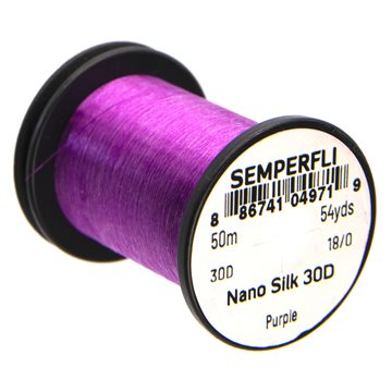 Semperfli Nano Silk Tying Thread 30D 18/0 Purple