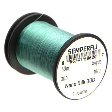 Semperfli Nano Silk Tying Thread 30D 18/0 Turquoise