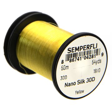 Semperfli Nano Silk Tying Thread 30D 18/0 Yellow