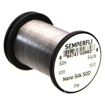 Semperfli Nano Silk Tying Thread 50D 12/0 Gray