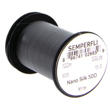 Semperfli Nano Silk Tying Thread 50D 12/0 White