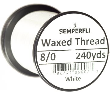 SemperFli Waxed Thread 8/0 White