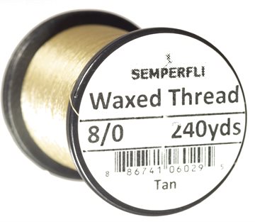 Semper Fli Waxed Thread 8/0 Tan