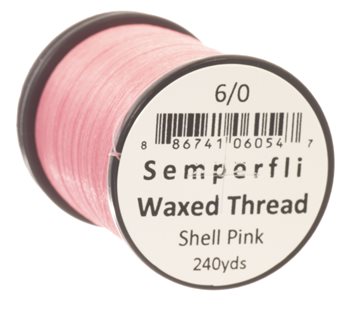 SemperFli Waxed Thread 6/0 Shell Pink