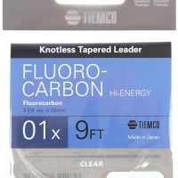 Tiemco Flurocarbon Tapered Leader 02x 0.33mm 9 ft