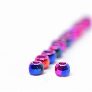 FutureFly Brass Beads 4 mm Rainbow