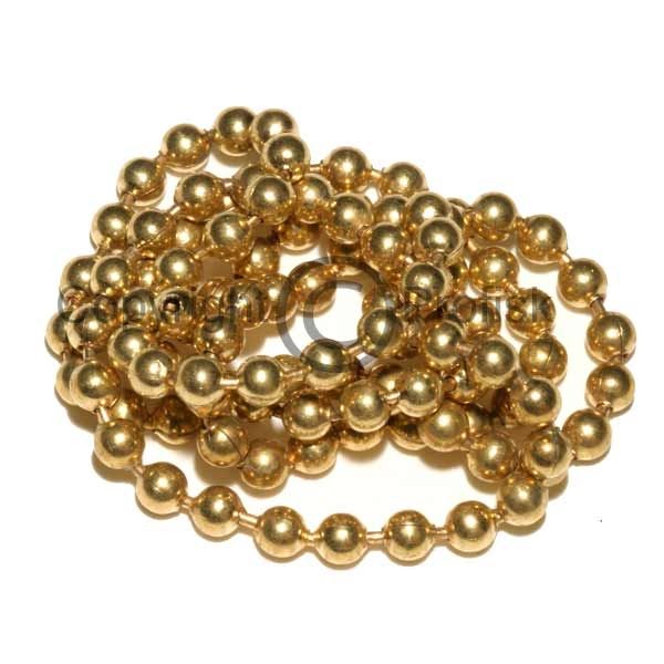 Beadchain Eyes L Gold