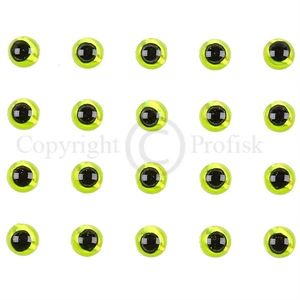 Soft Molded 3D eyes XS 3mm Yellow