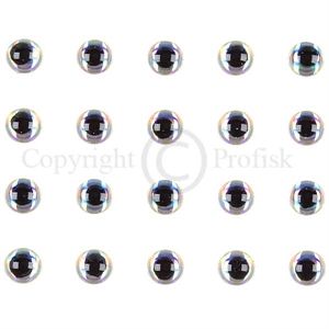 Soft Molded 3D eyes XS 3mm Silver