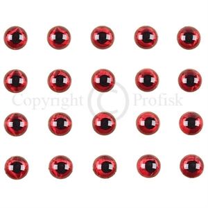 Soft Molded 3D eyes S 4mm Red