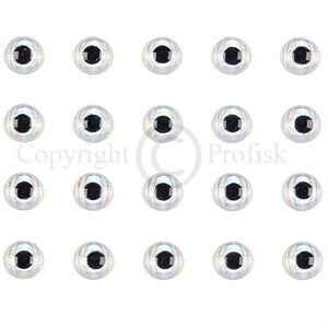 Soft Molded 3D eyes S 4mm Silver