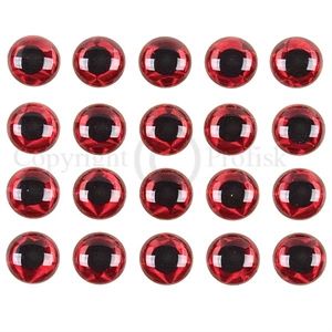 Soft Molded 3D eyes L 7mm Red