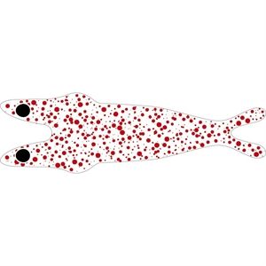 Pro 3D Shrimp Shell Small Red dots/Clear