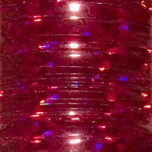 Flat Holographic tinsel. L Red