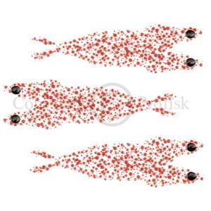Pro 3D Shrimp Shell XX-Small Red Dots/Clear base