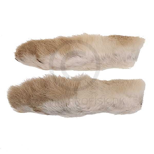 Snowshoe Rabbit Feet Natural White
