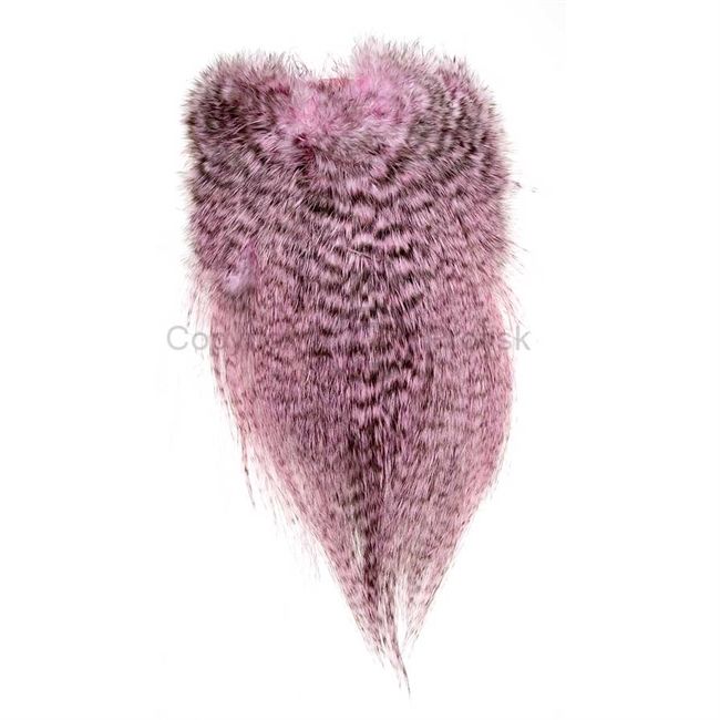 Whiting Rooster Spey Saddle Grizzly/Shell Pink (1/2 cape)